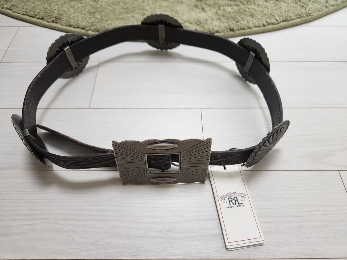 더블알엘 RRL 웨스턴 핸드 콘초 벨트 유니섹스 유일매물 상품이미지1