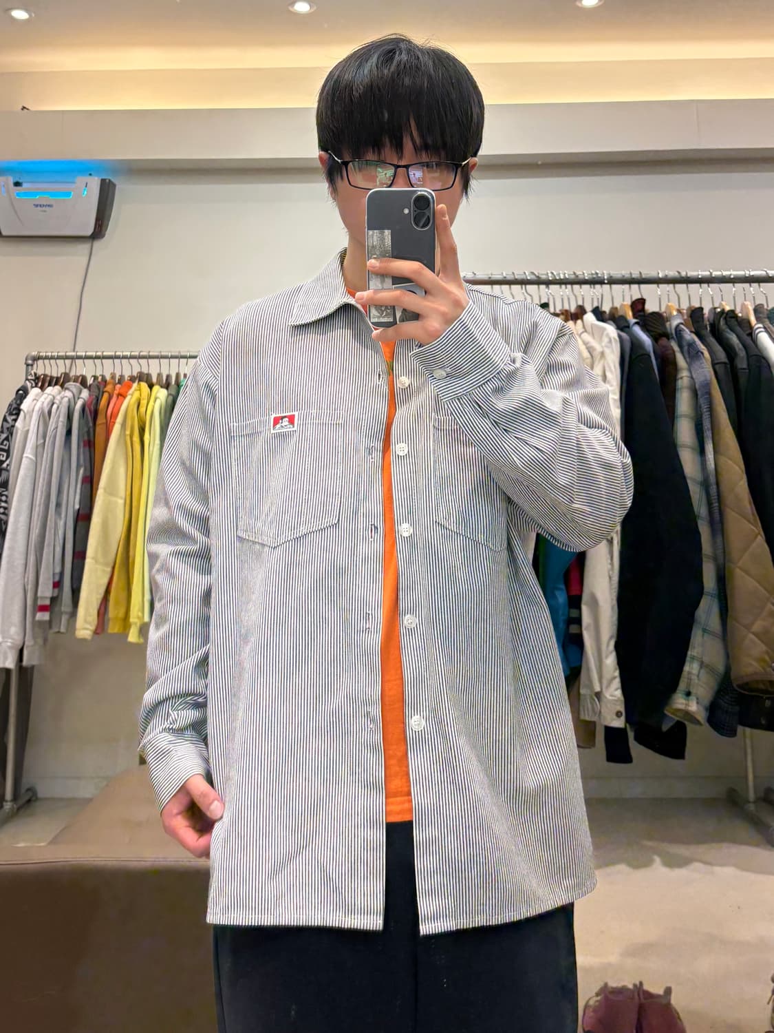 벤 데이비스 히코리 스트라이프 워크 셔츠 상품이미지9