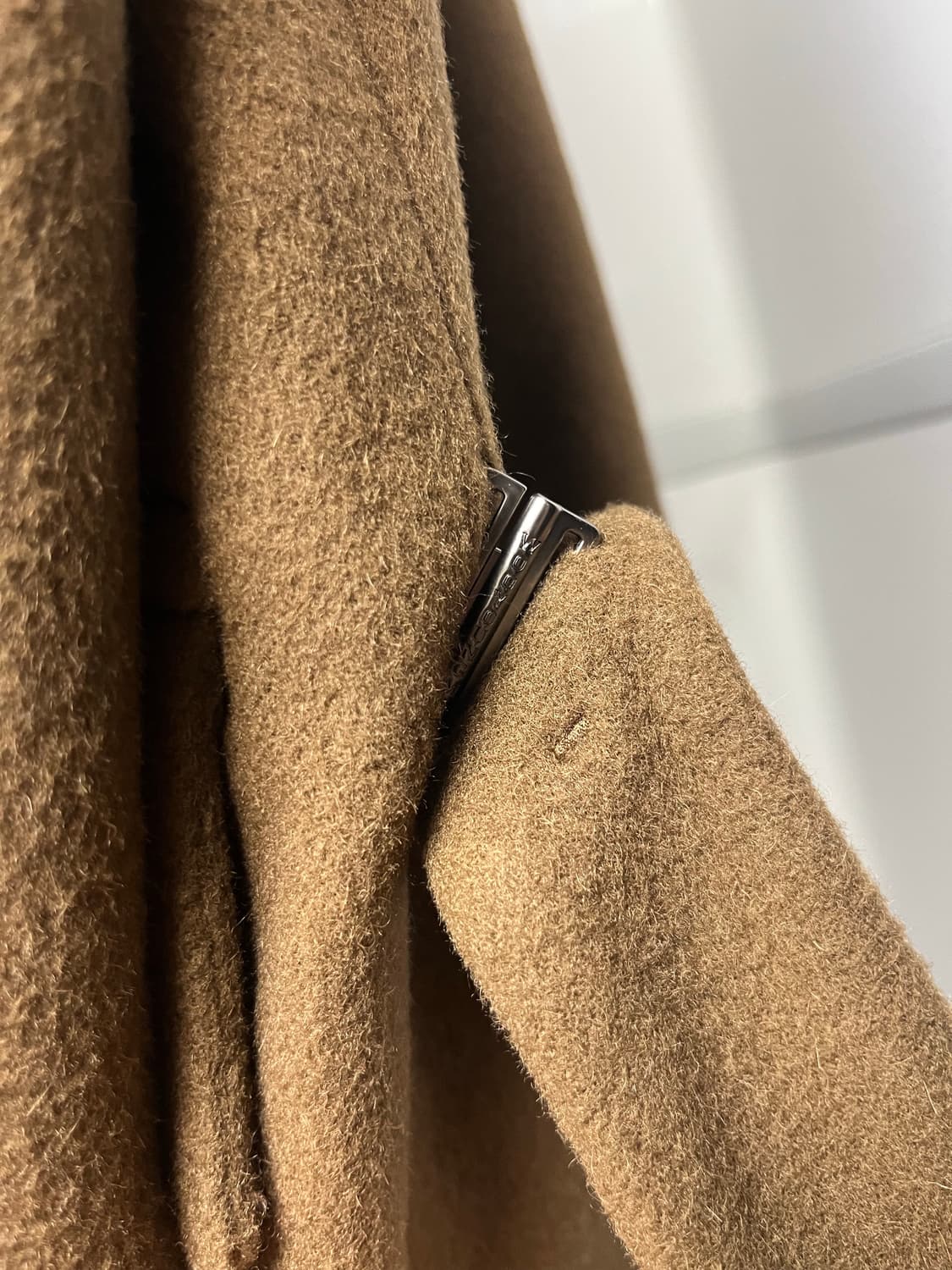 우영미 브라운 알파카 로브 코트 48사이즈 상품이미지4