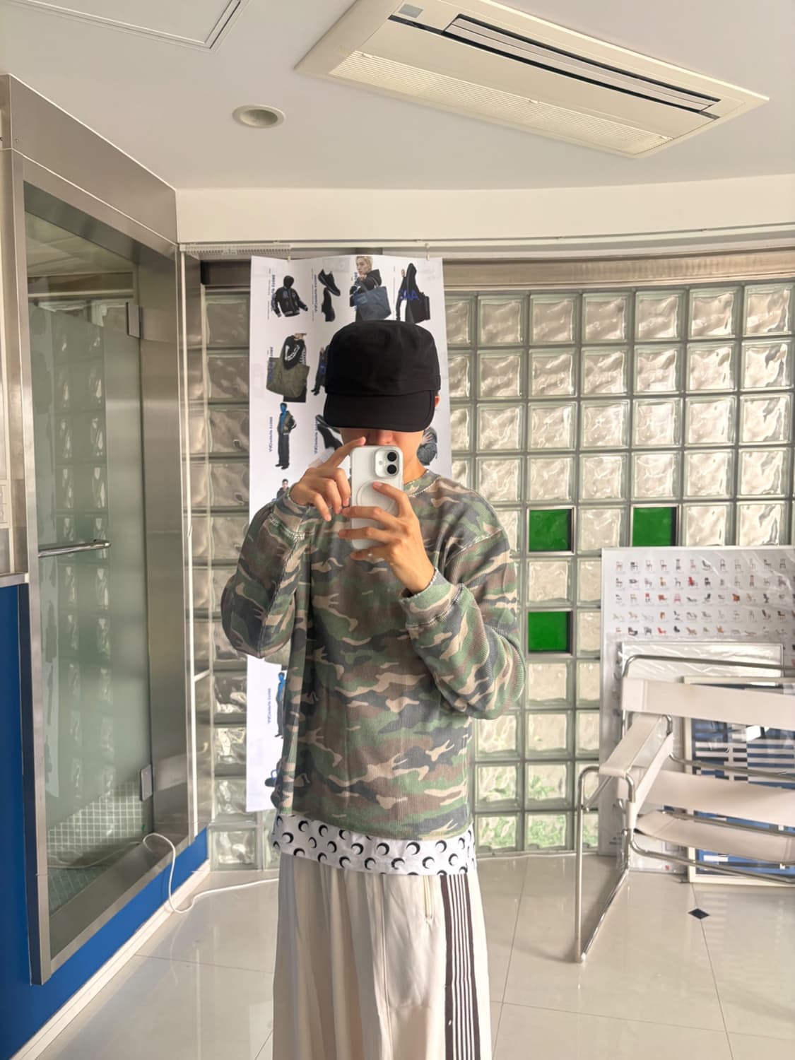 camo waffle thermal ls tee 카모 와플 보온 티 상품이미지1