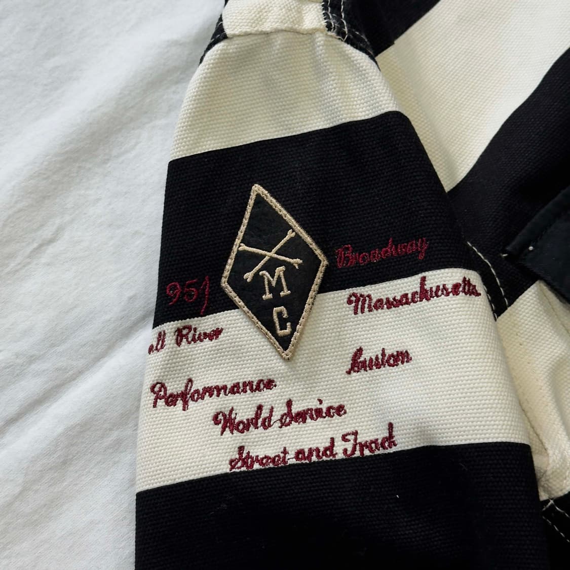 벤슨 레더 스트라이프 워크자켓 상품이미지3