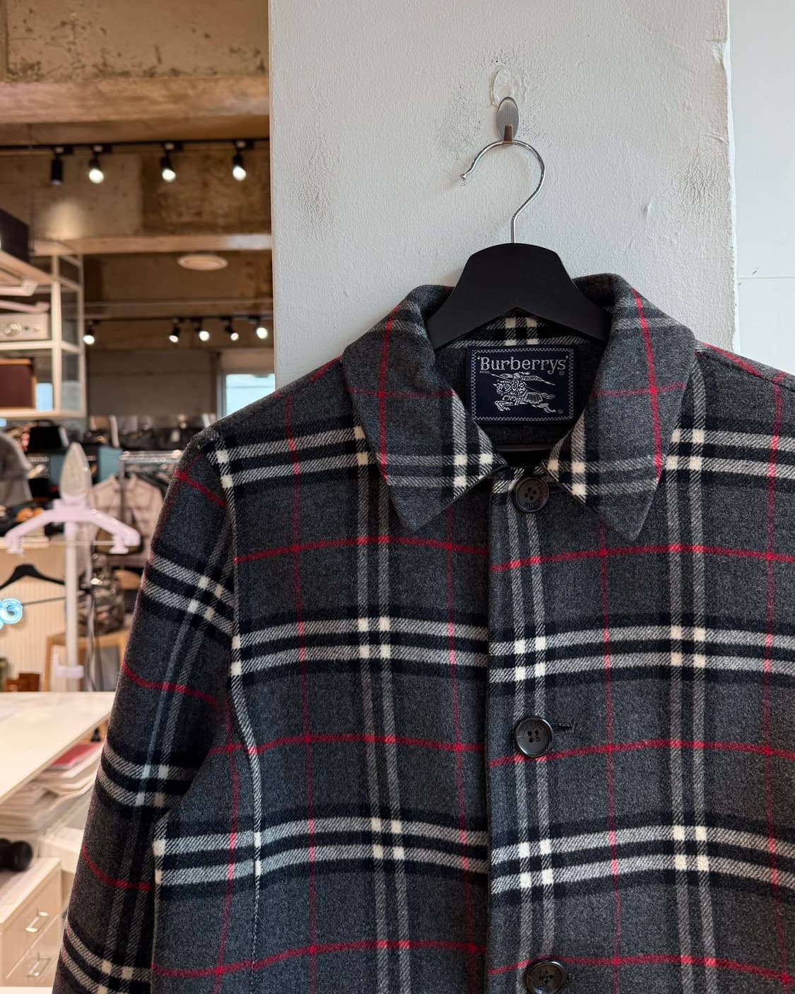 버버리 그레이 노바체크 크롭 자켓  상품이미지4