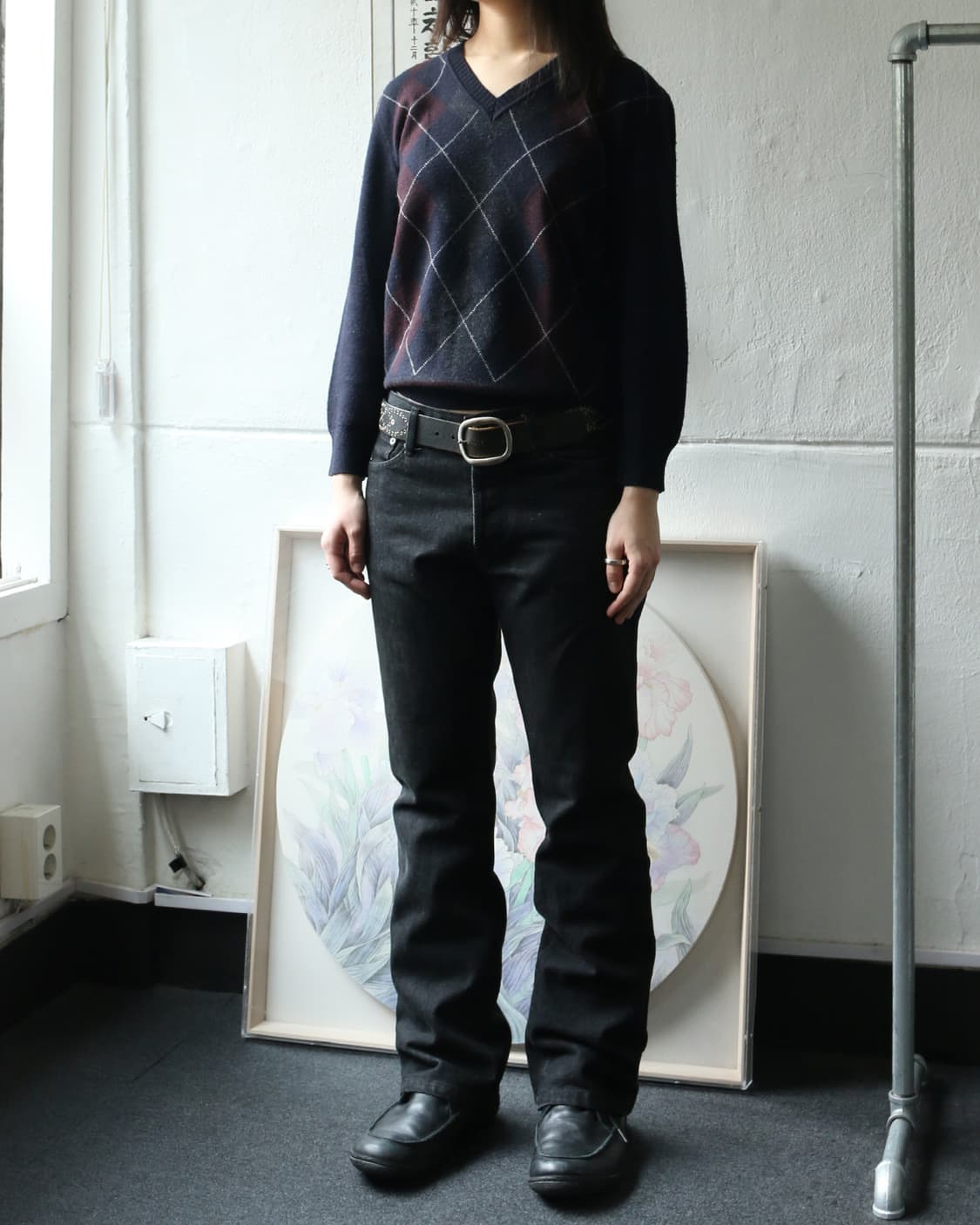 5351 Pour Les Hommes 부츠컷 블랙 진  상품이미지3