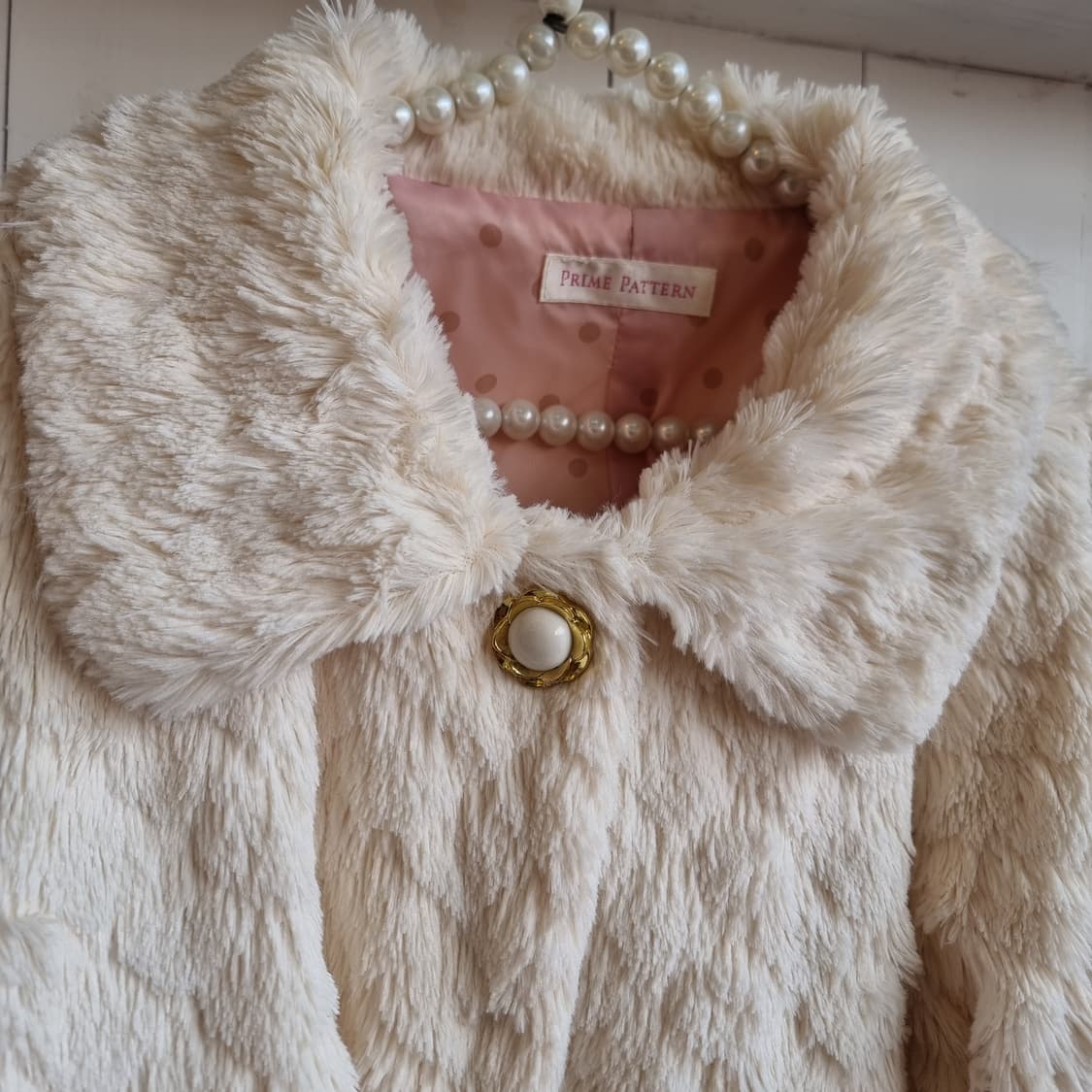 크림 퍼자켓 상품이미지2