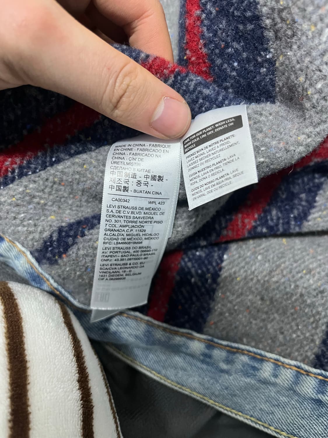 스투시 리바이스 청자켓 xl 상품이미지4