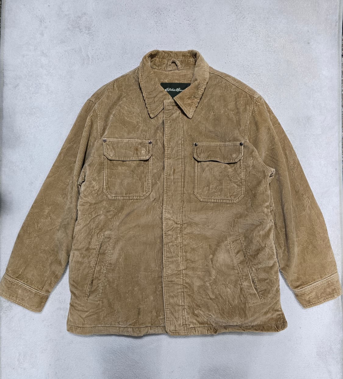 에디바우어 코듀로이 골덴 집업 자켓 브라운 L 상품이미지2