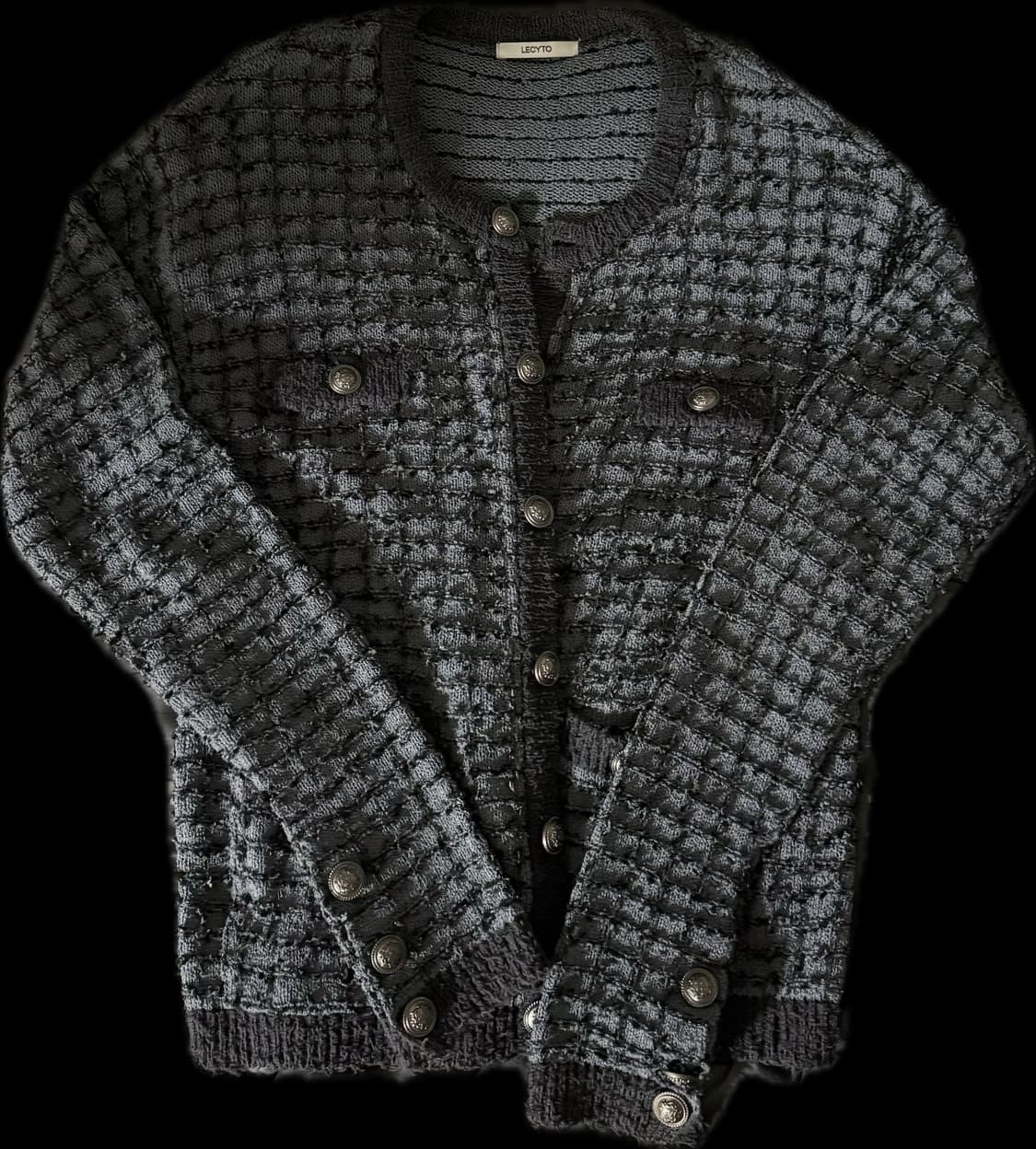 Tweed Sirin Cardigan_[Blue] 상품이미지3