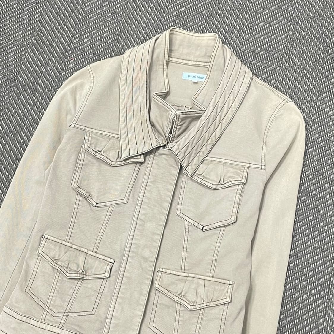 플러스 블루 멀티 포켓 자켓 v0298 상품이미지3