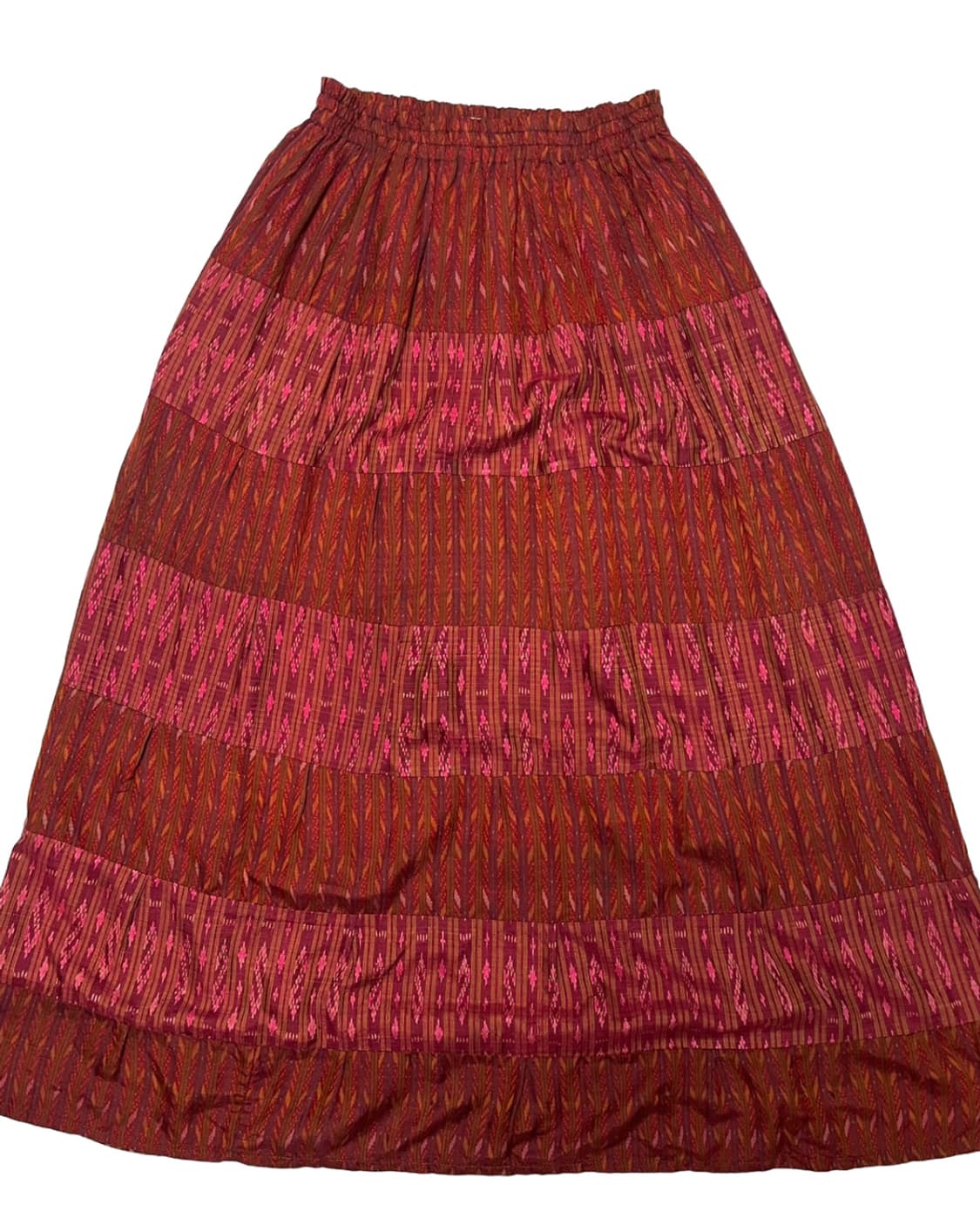 Thai silk red skirt 상품이미지1