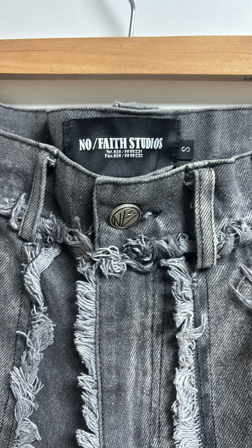급처)노페이스 스튜디오 데님 플레어진 s사이즈 상품이미지3