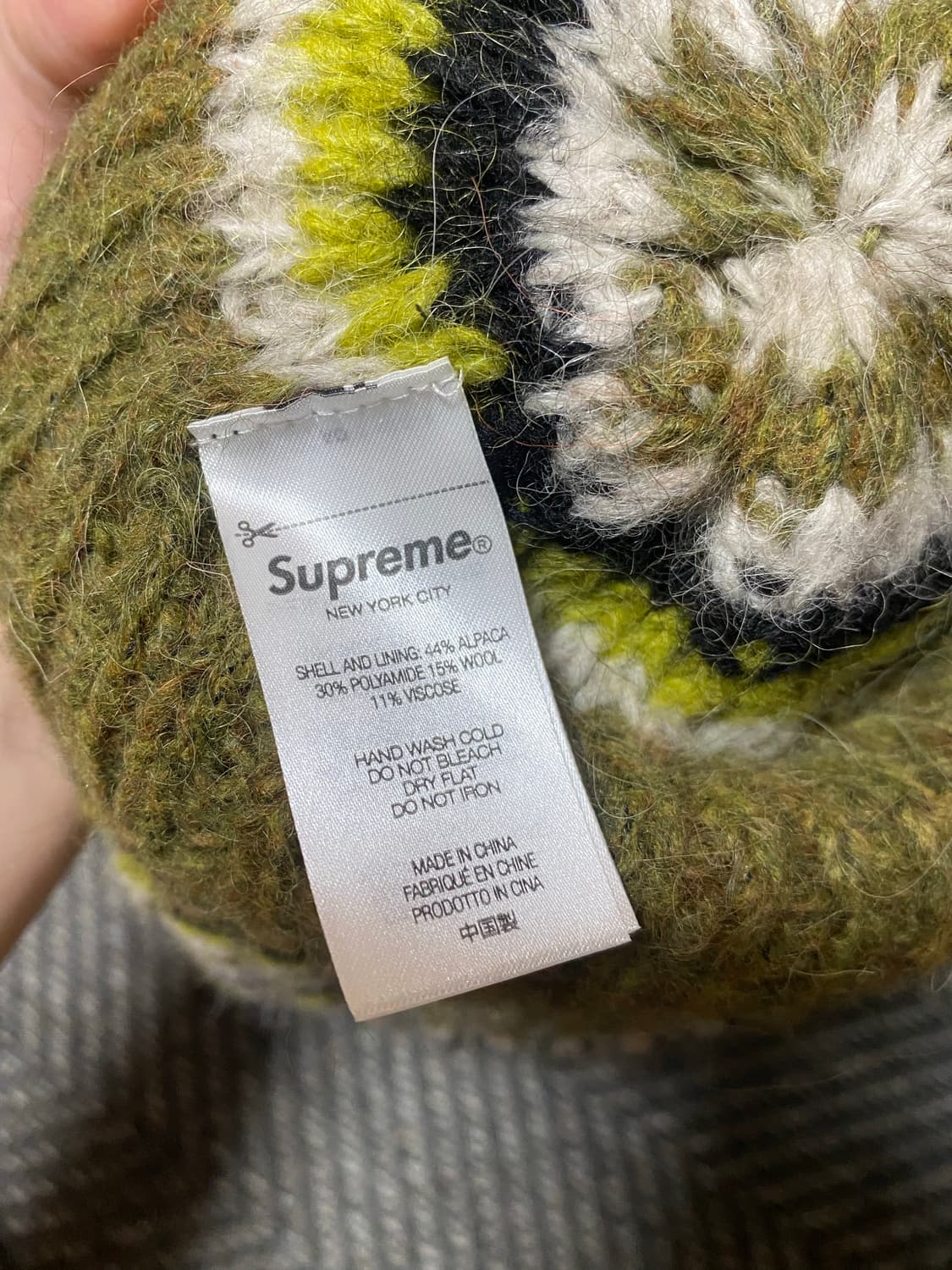 슈프림 스트라이프 비니 상품이미지2