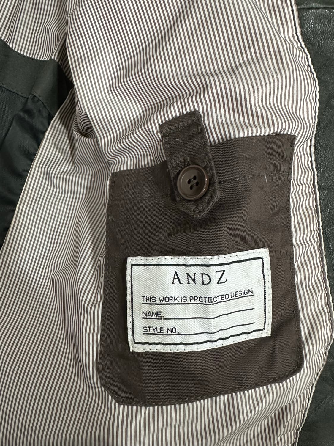 ZIOZIA 지오지아 양가죽 울 혼방 자켓 105 올드스쿨느낌 상품이미지10