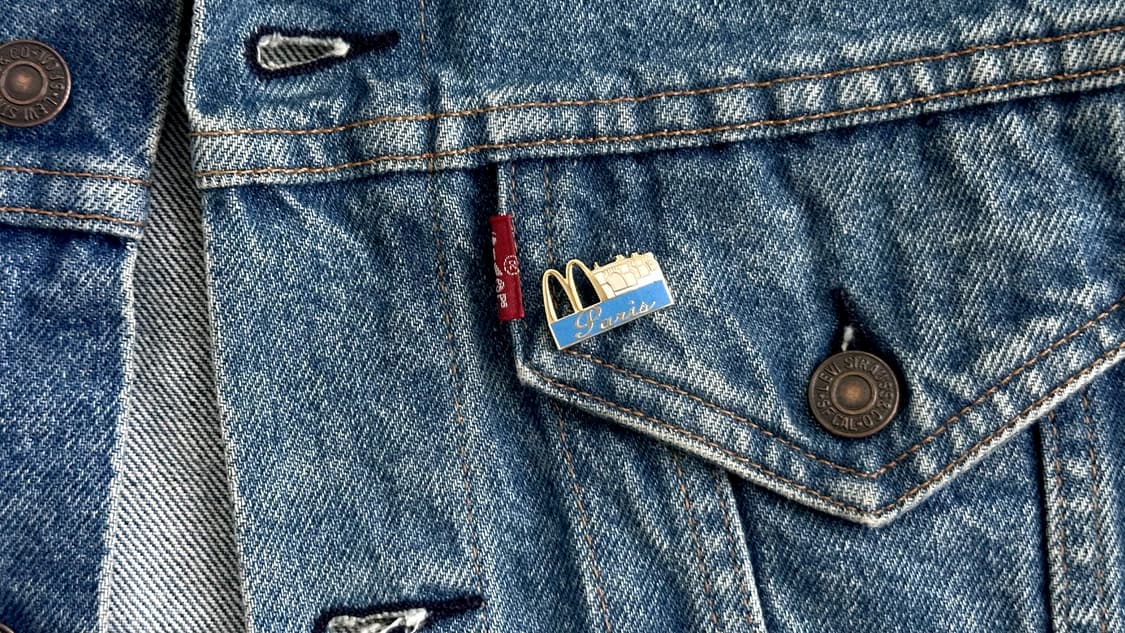 맥도날드 빈티지 크루 핀뱃지 라펠핀 ‘Paris’ 상품이미지7