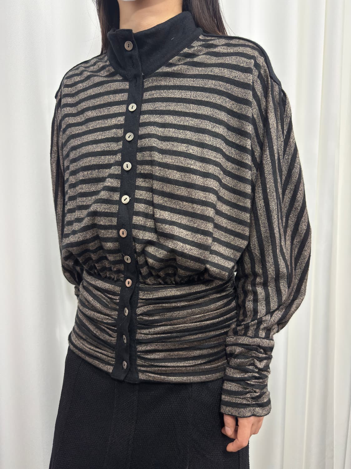 button stripe cardigan  상품이미지5