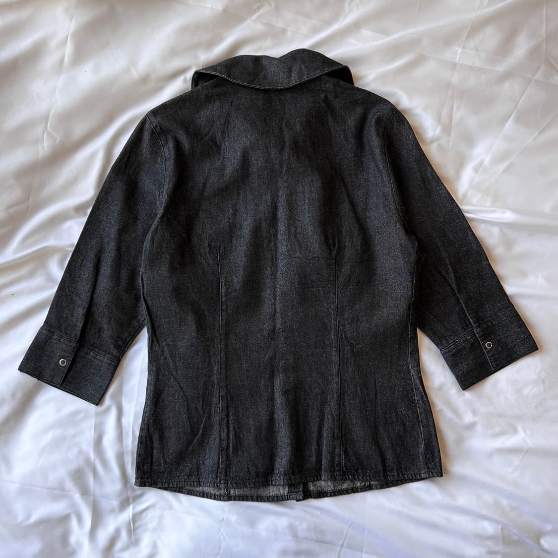 빈티지 7부 데님셔츠 상품이미지5