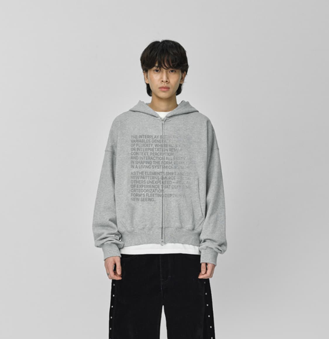 밀로아카이브 네오 서브타이틀 후디집업 상품이미지2