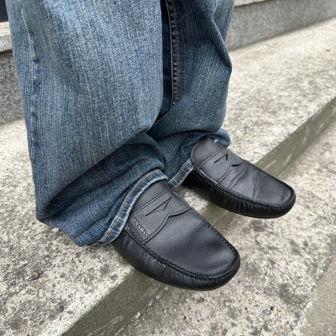 00s 프라다 가죽 드라이빙 로퍼 상품이미지10