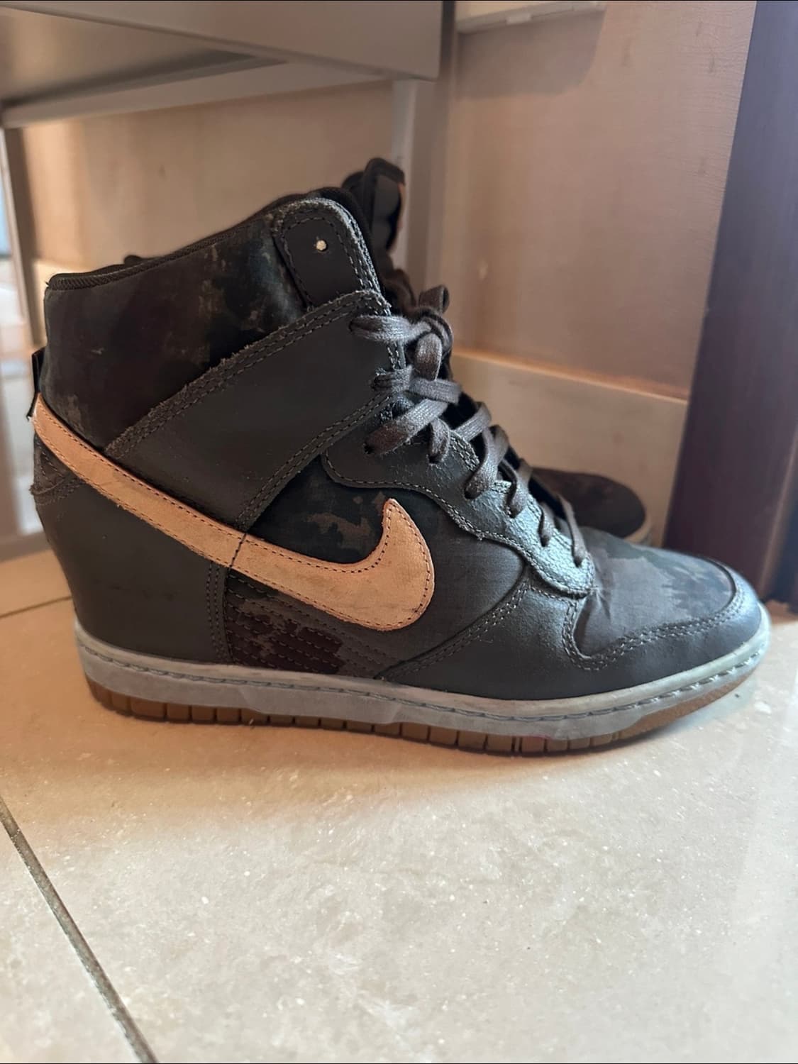 [245] 나이키 우먼스 덩크 스카이하이 카모플라주 상품이미지4