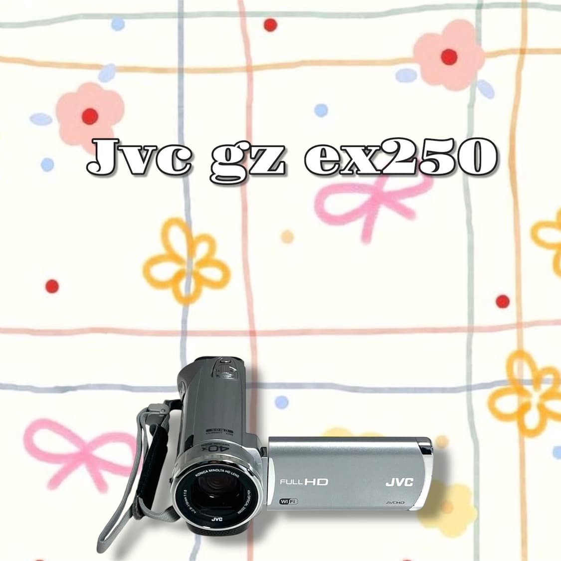 원격조정/ 카메라파우치 구성/ jvc gz ex250 빈티지 캠코더 상품이미지1