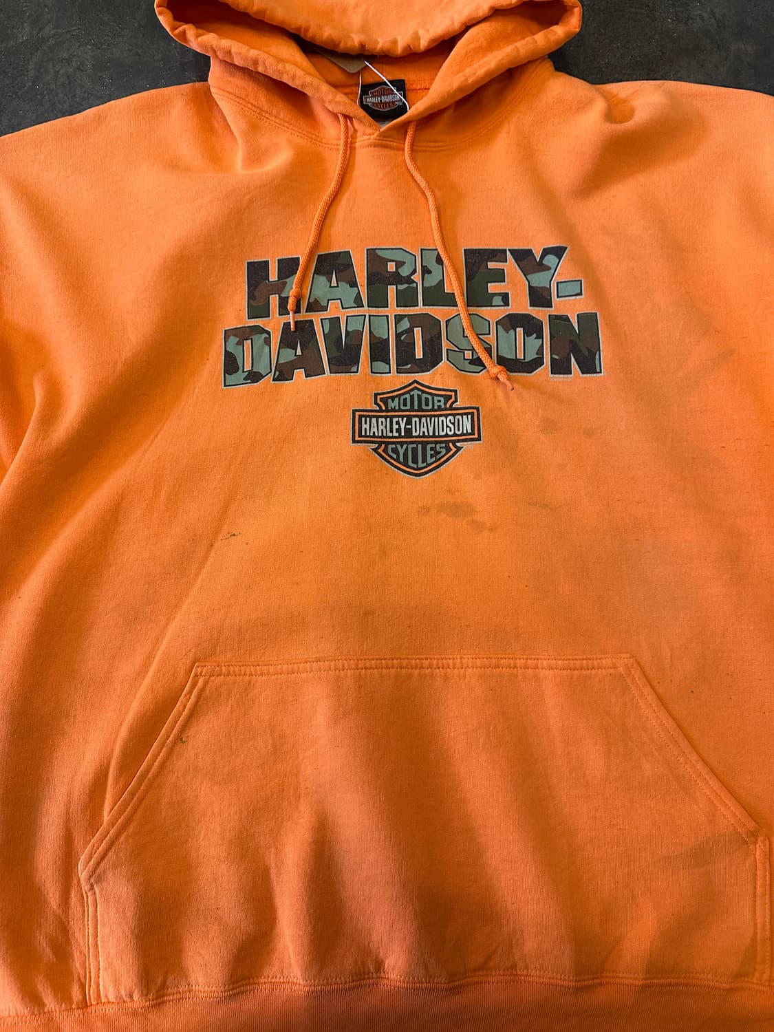할리 데이비슨 디스트레스드 후드티 2XL 상품이미지4