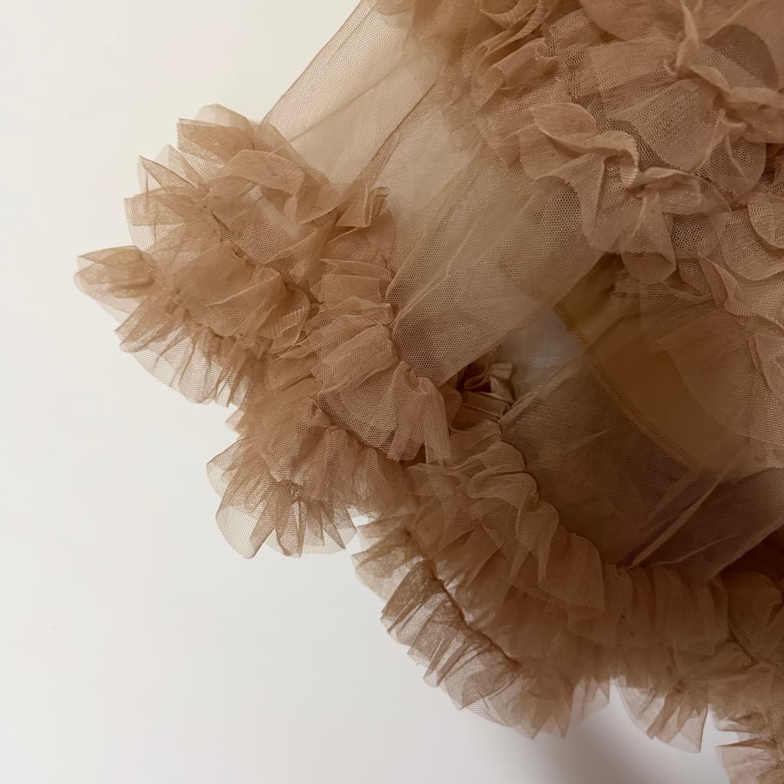 새상품 여자 캉캉 롱치마 (브라운) 상품이미지3