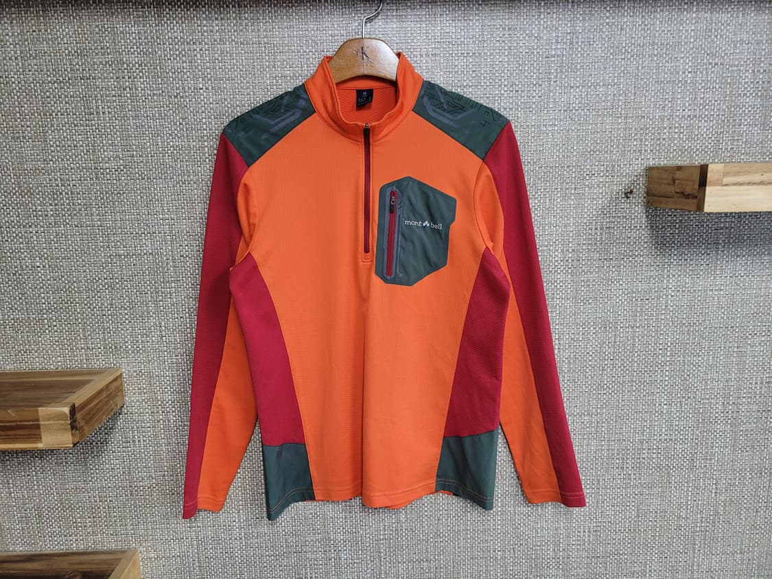 M 95사이즈 몽벨 집업 티셔츠 등산 아웃도어 상품이미지1