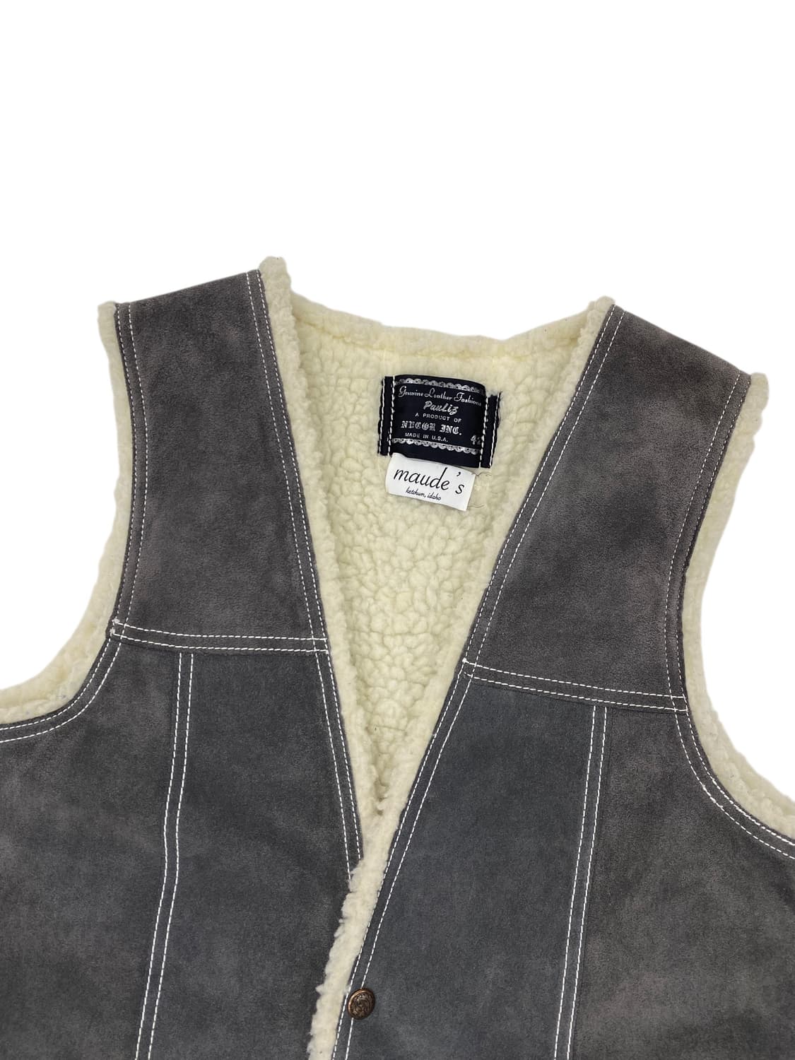 7-80‘s Pauliz 웨스턴 스웨이드 베스트 상품이미지3