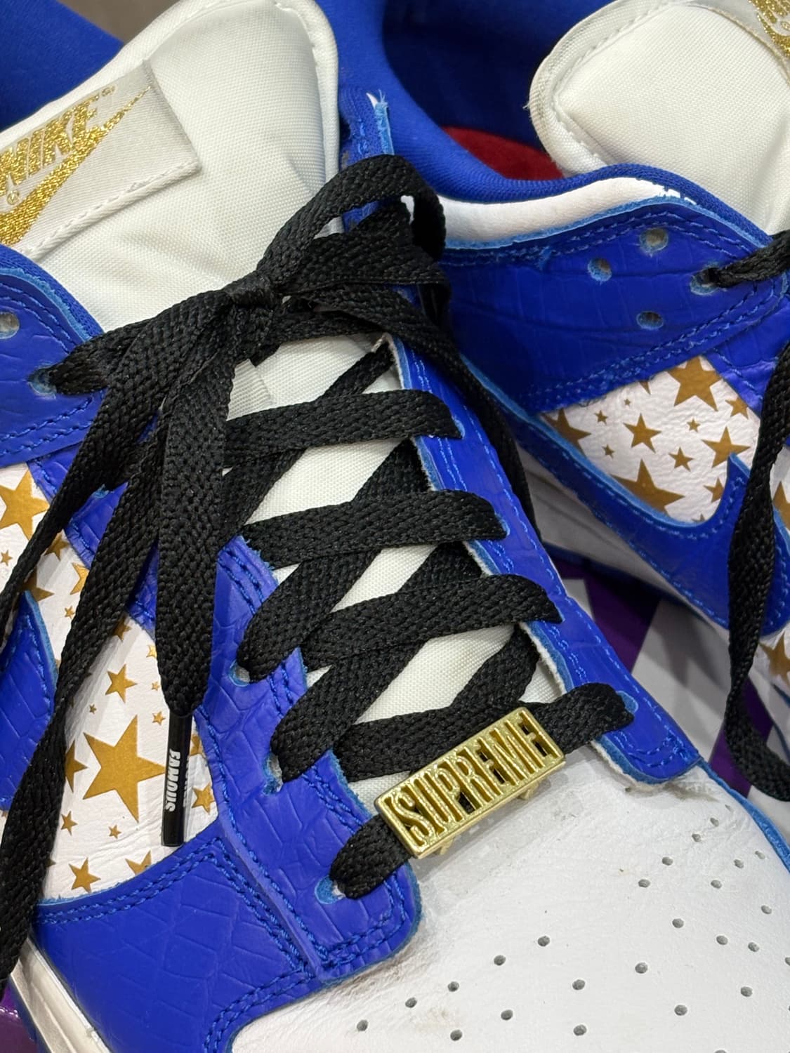 (270) 슈프림 x 나이키 덩크 로우 블루 상품이미지5