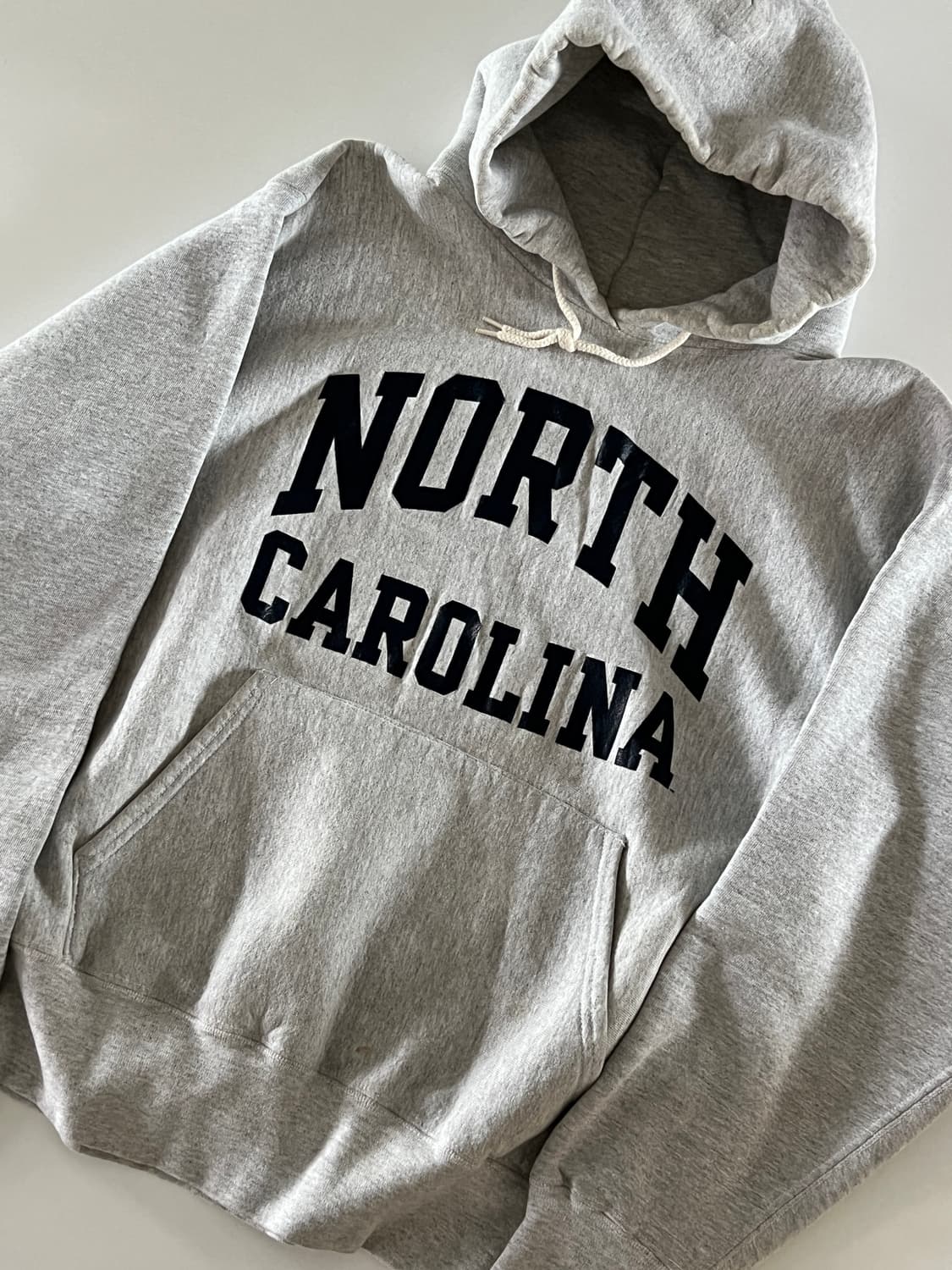 NORTH CAROLINA 레터링 빈티지 리버스위브 후디 M (105) 상품이미지1