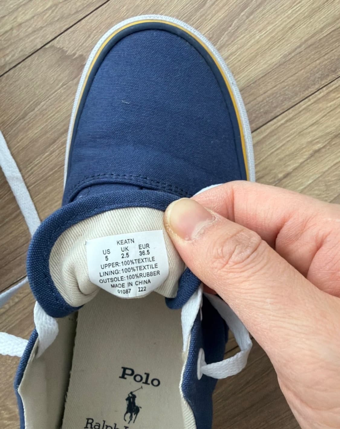 폴로랄프로렌 Keatn 네이비 스니커즈 EUR 36.5 상품이미지3