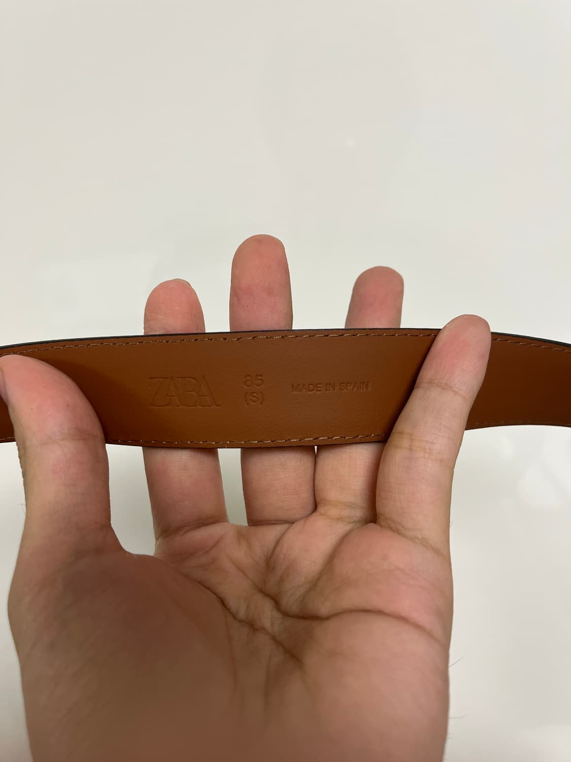 [새제품] 자라 빈티지 웨스턴 버건디 벨트 85 s 상품이미지4