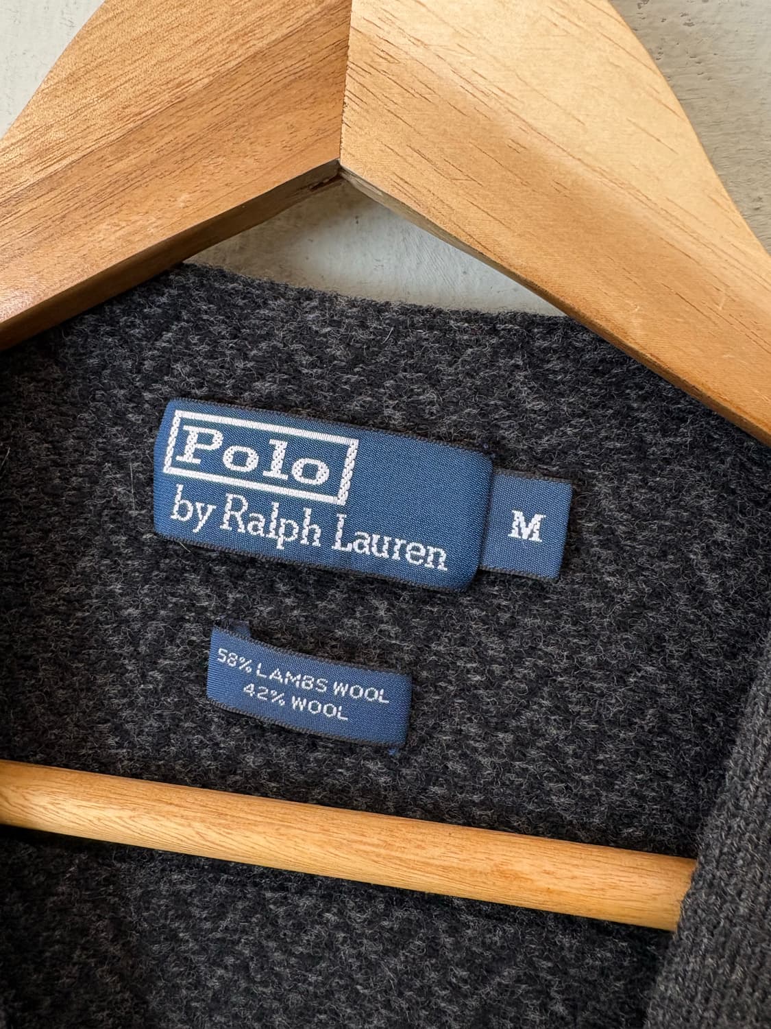 폴로랄프로렌 빈티지 울 헤링본 니트 베스트 상품이미지6