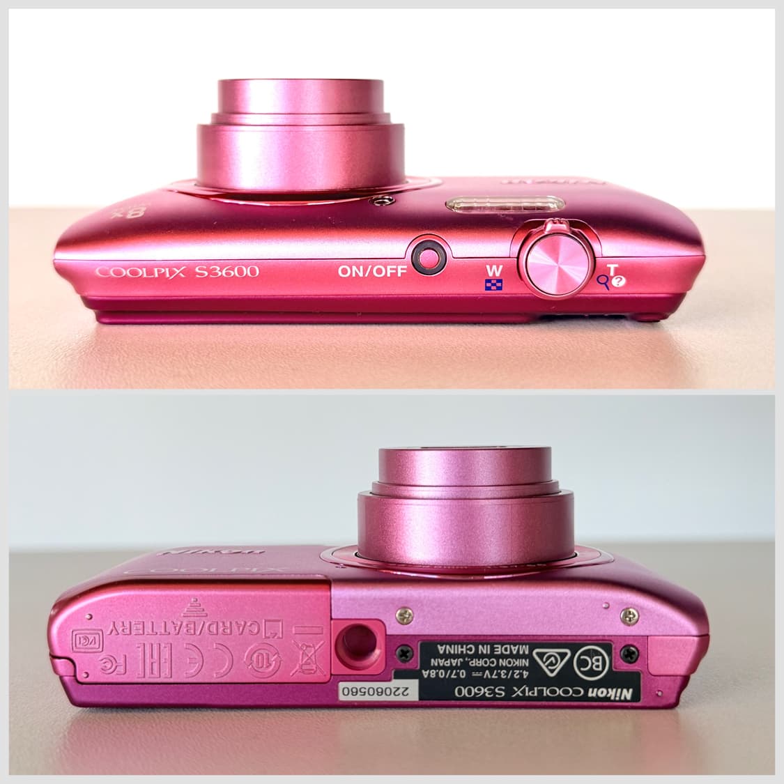 ✨에스파 픽✨ 니콘 쿨픽스 S3600 캔디핑크 🍭 상품이미지5