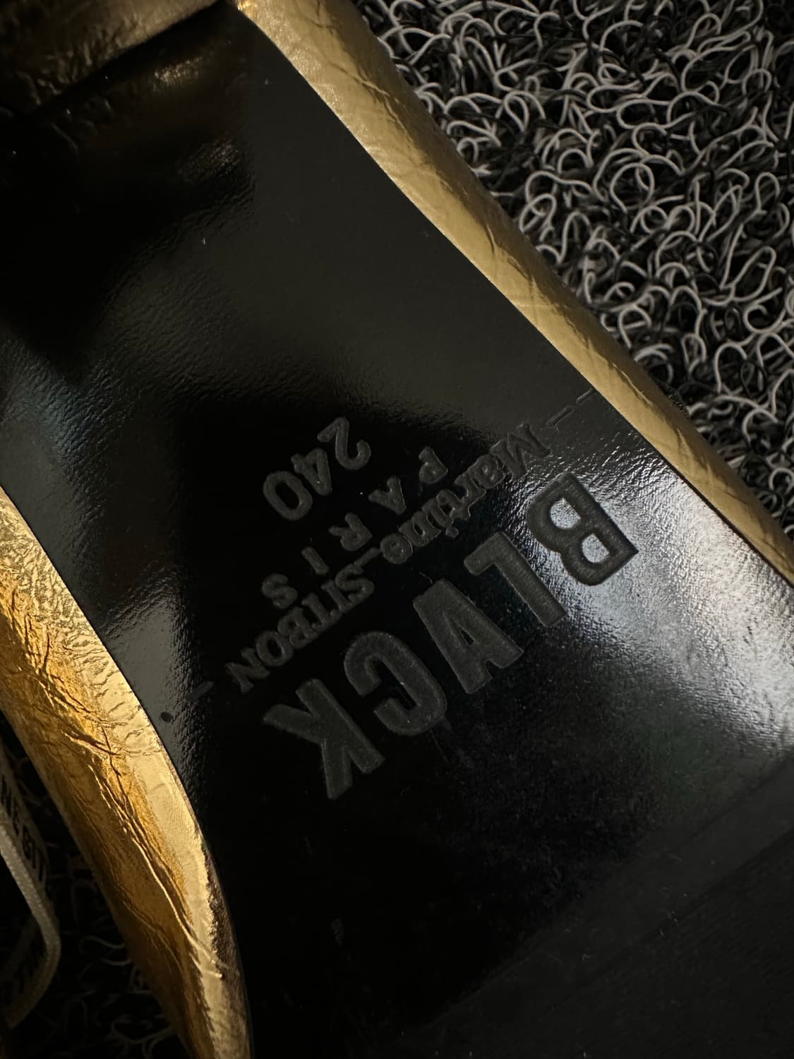 BLYCK 마틴싯봉 골드 플랫슈즈 240 상품이미지6