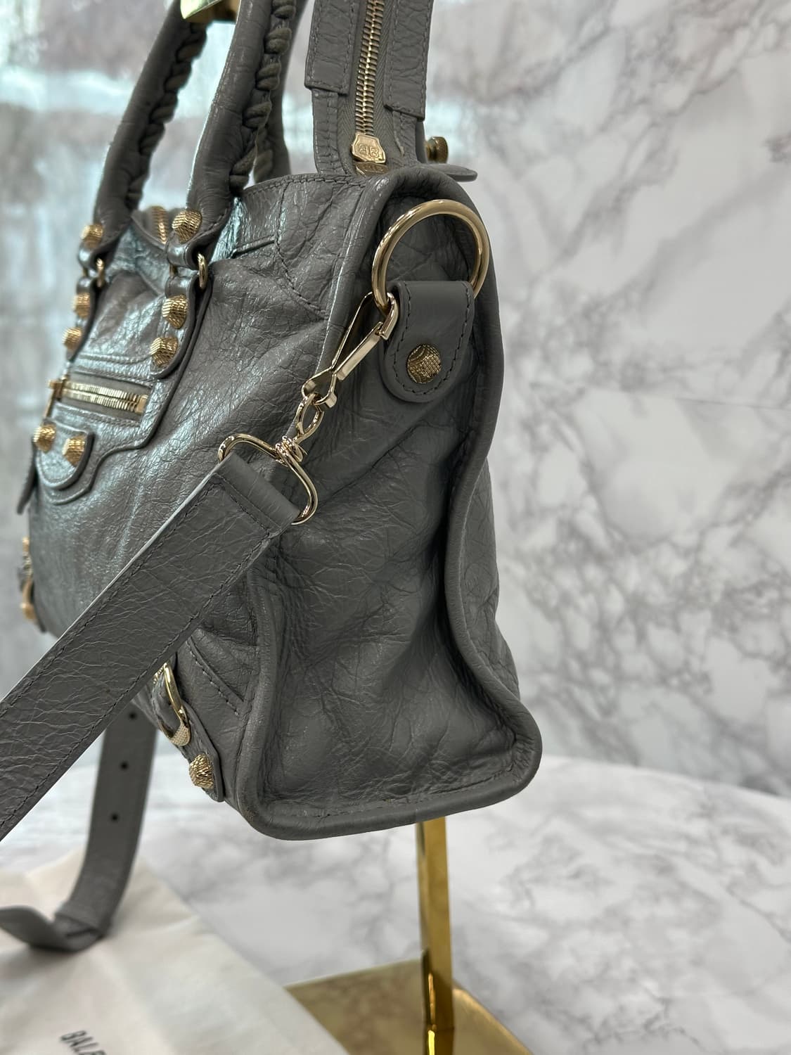 발렌시아가 모터 시티백 그레이 상품이미지3