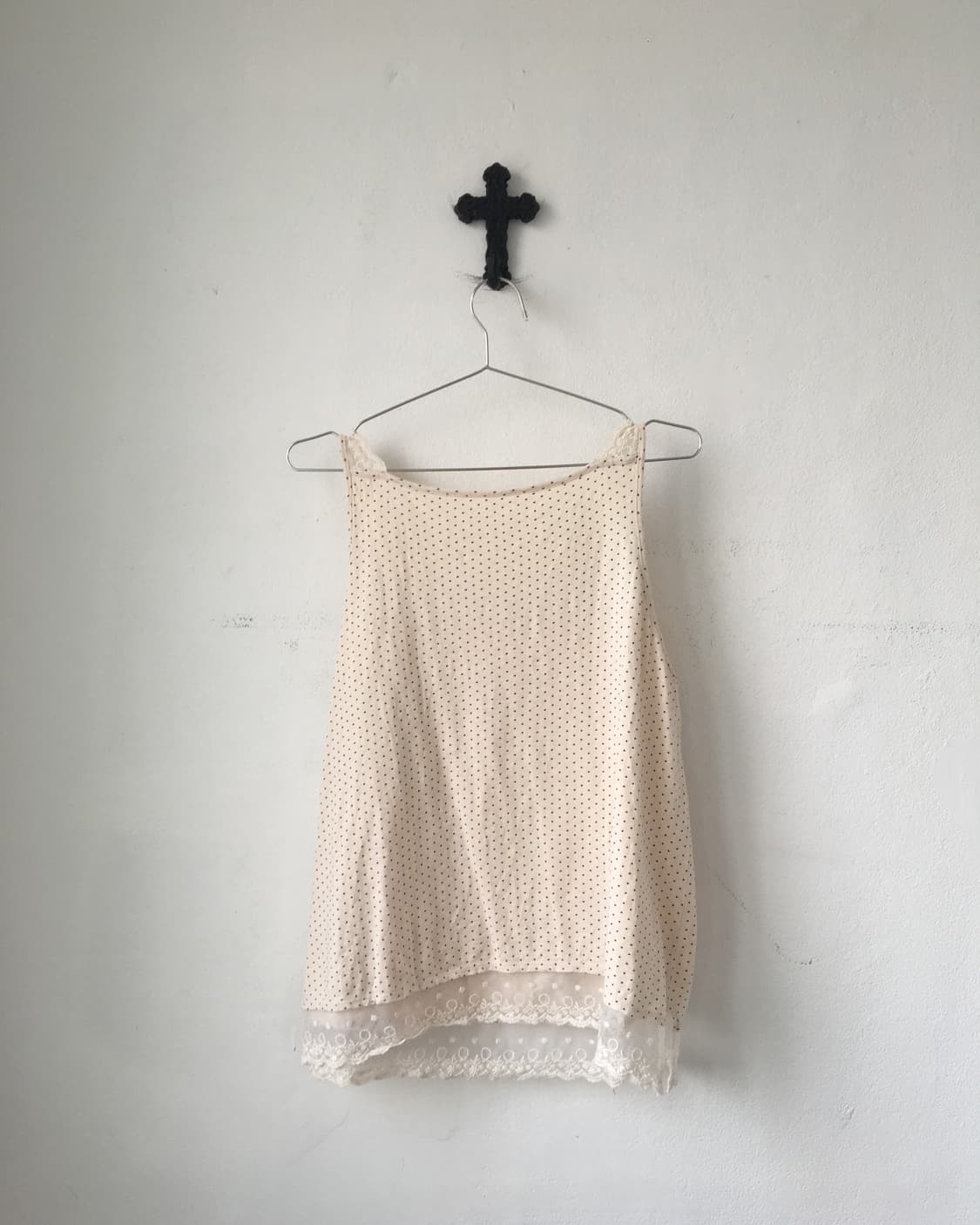 Lace point dot pattern sleeveless 상품이미지5