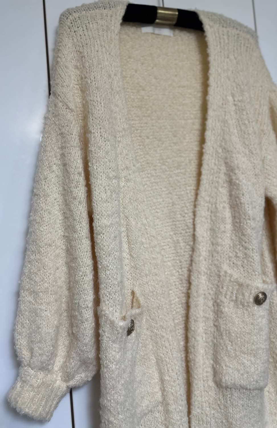 줄로그 롱 니트 부클 울가디건 상품이미지5