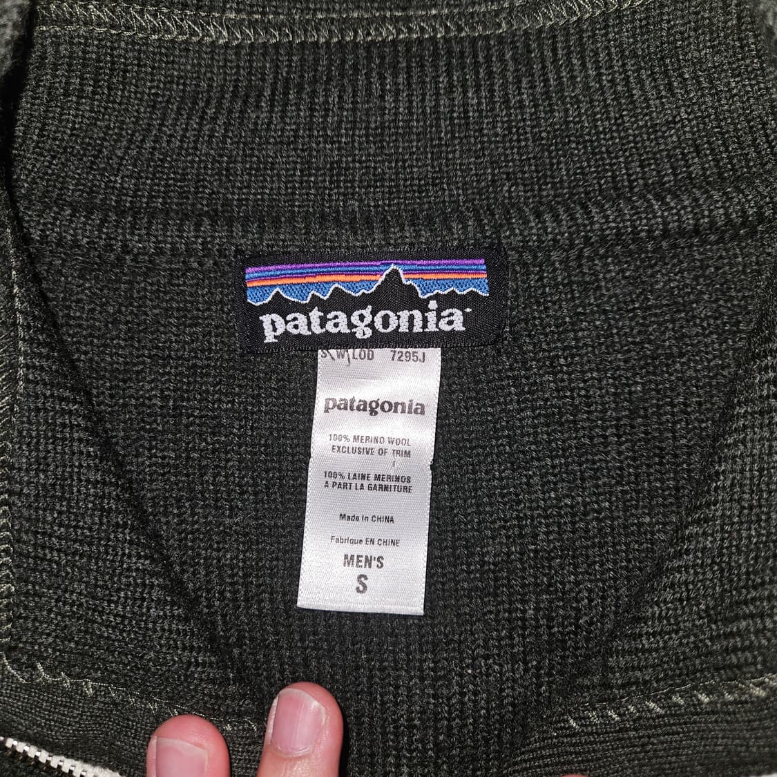 2005 patagonia boiled wool zip up knit 상품이미지3