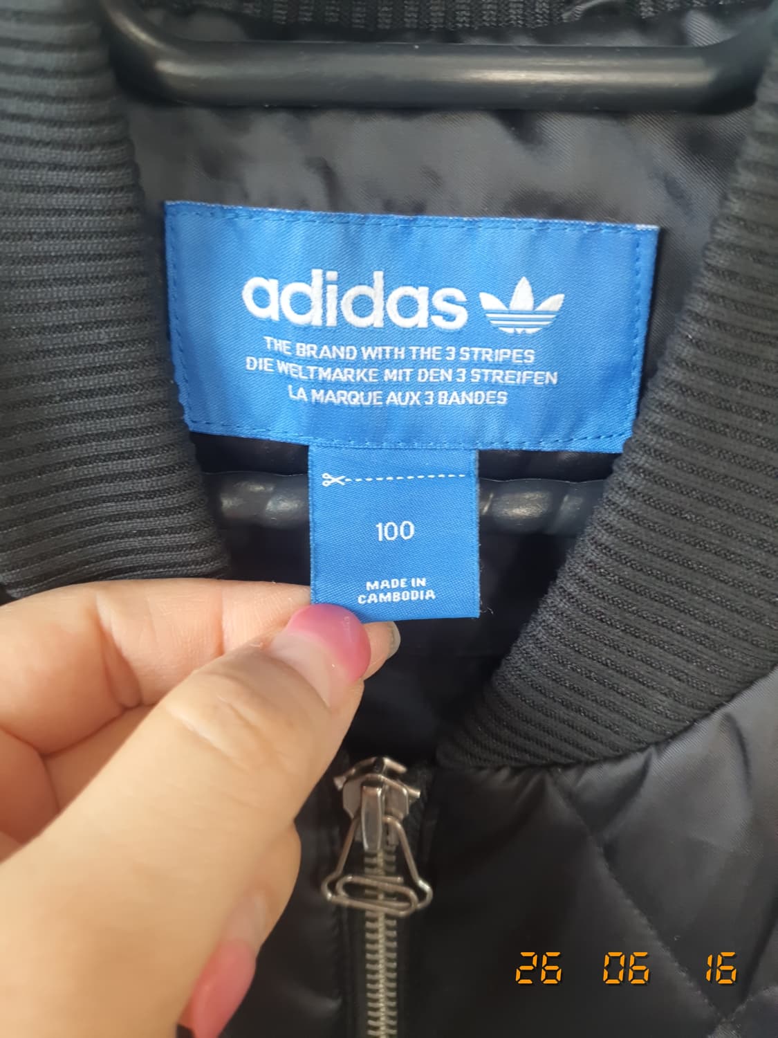 아디다스 퀼팅 점퍼 100 블랙 상품이미지3