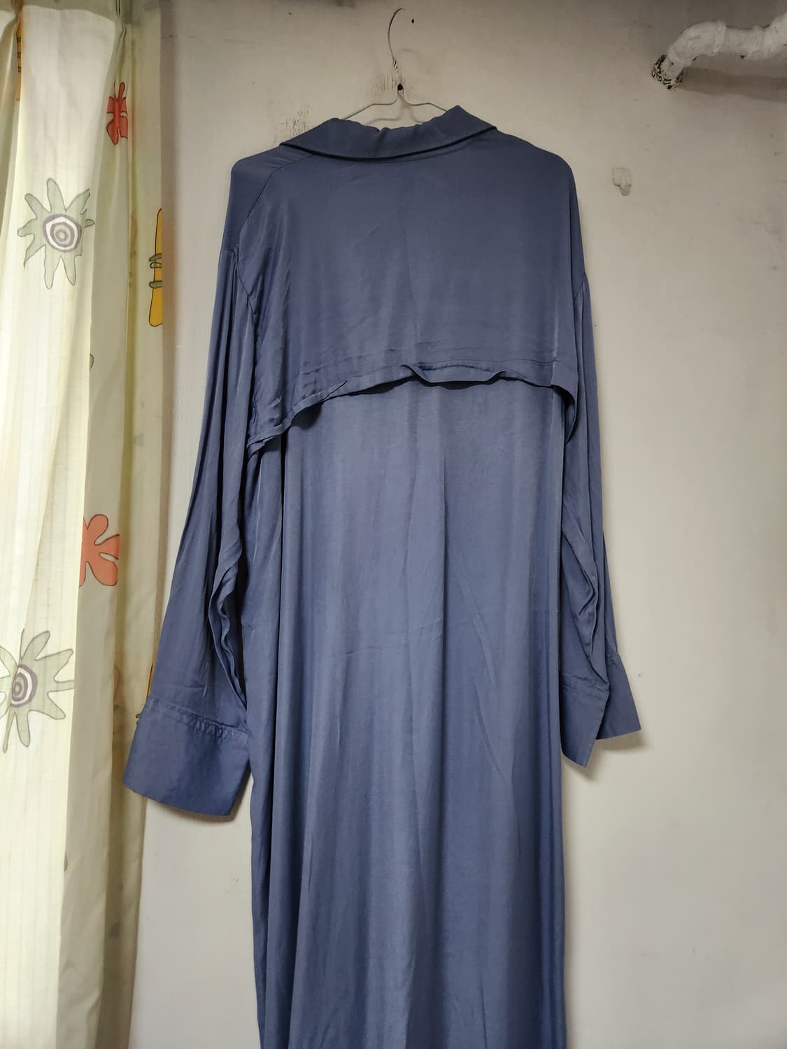 H&M 블루 셔츠형 롱 원피스 165/84A 상품이미지4