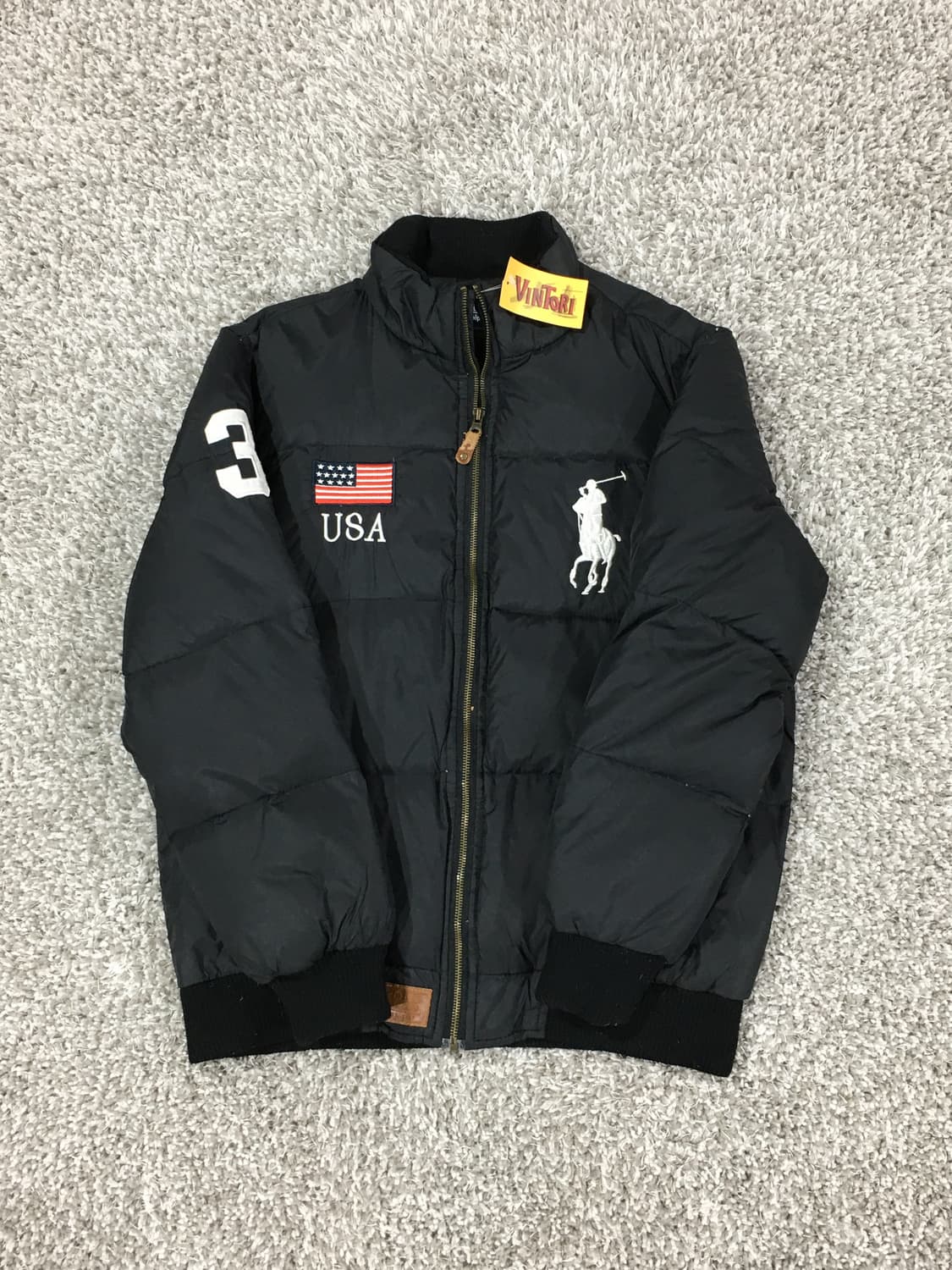 폴로 랄프로렌 블랙 패딩 USA 자켓 상품이미지1