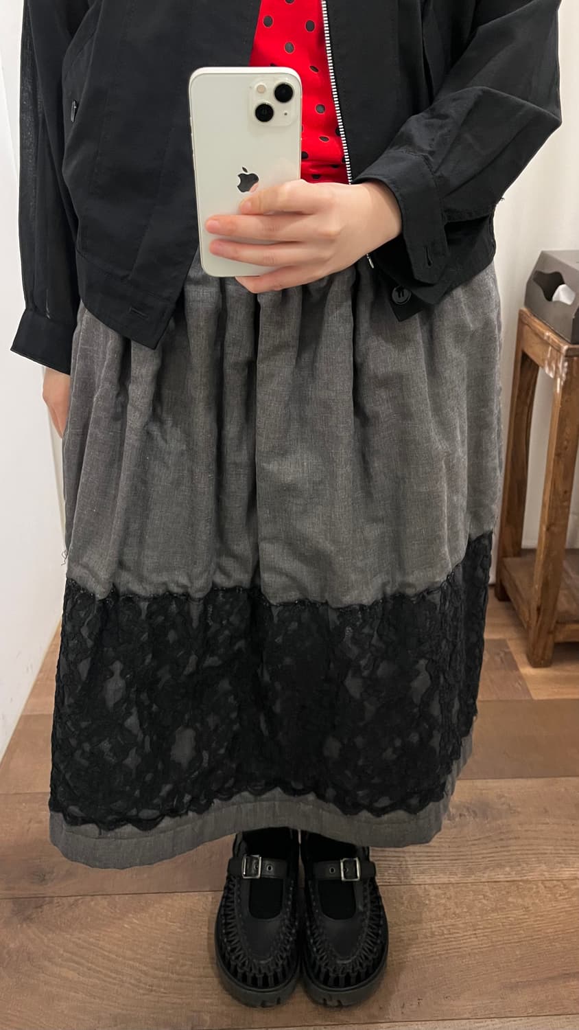 Floral Lace Padded Skirt 상품이미지9