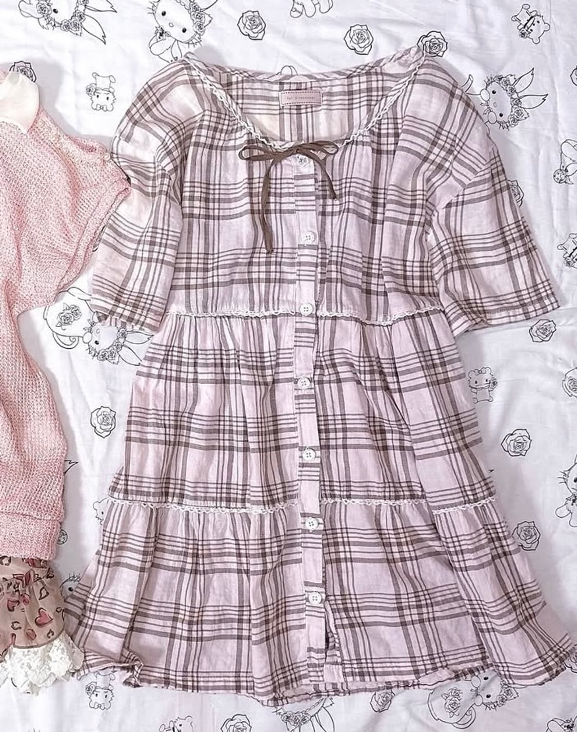 딸기초코 반팔 셔츠 라떼갸루 히메카지 상품이미지1