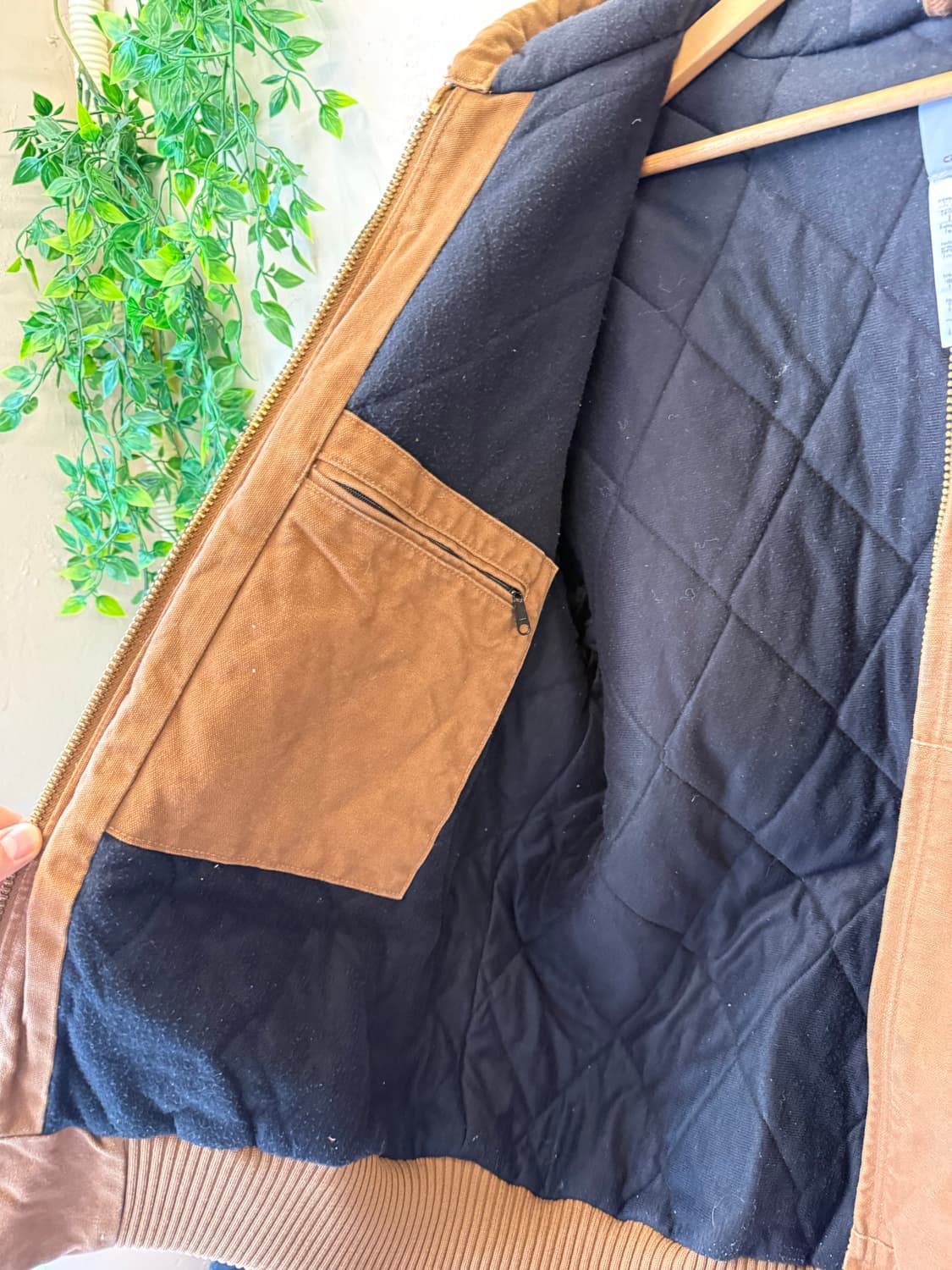 칼하트 액티브 자켓 J130 BRN 브라운 자수 후드 L 상품이미지4