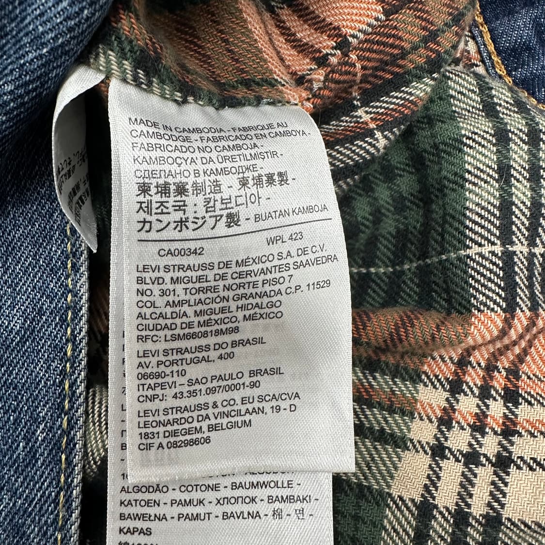 리바이스 양털 커버울 데님자켓 상품이미지4