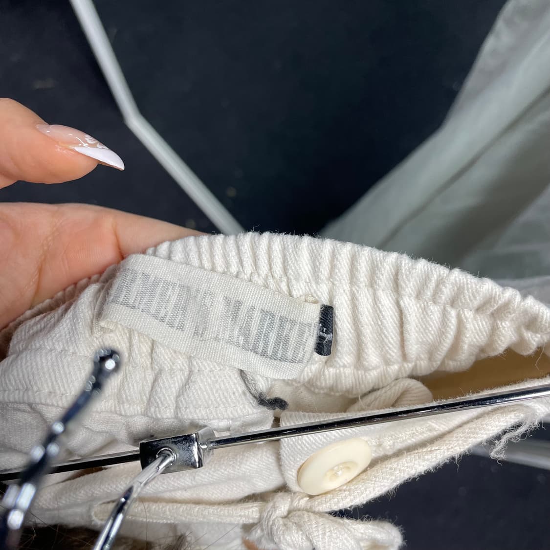 아이보리 벌룬 와이드 카고 팬츠 F  상품이미지5