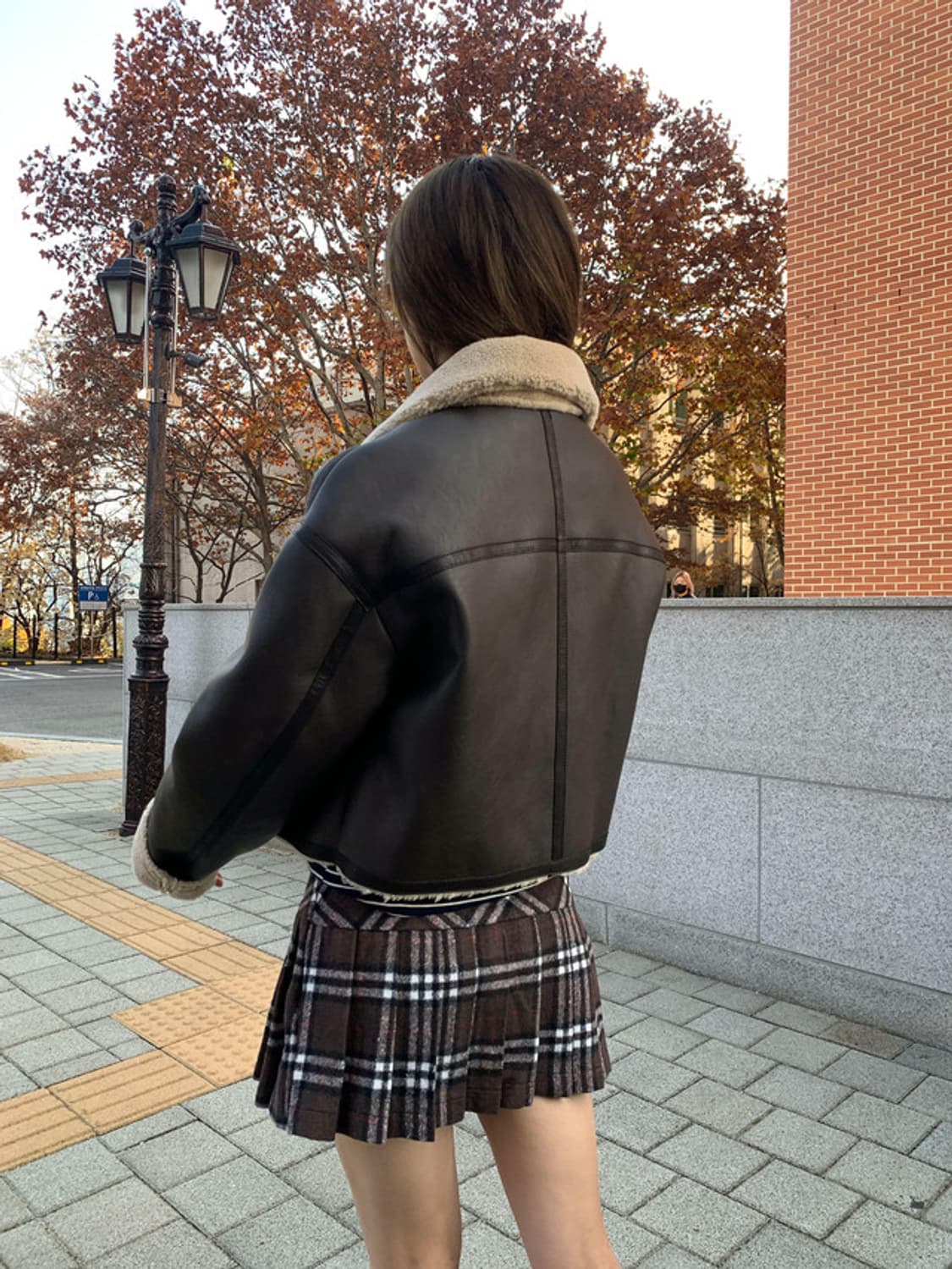 릿킴 PULL SHEARING JACKET 시어링자켓 레더자켓 상품이미지4