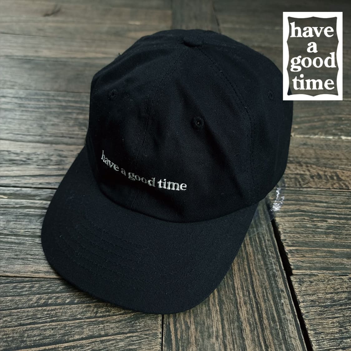 [해브어굿타임] 로고 자수 캡 블랙 M19271 상품이미지1