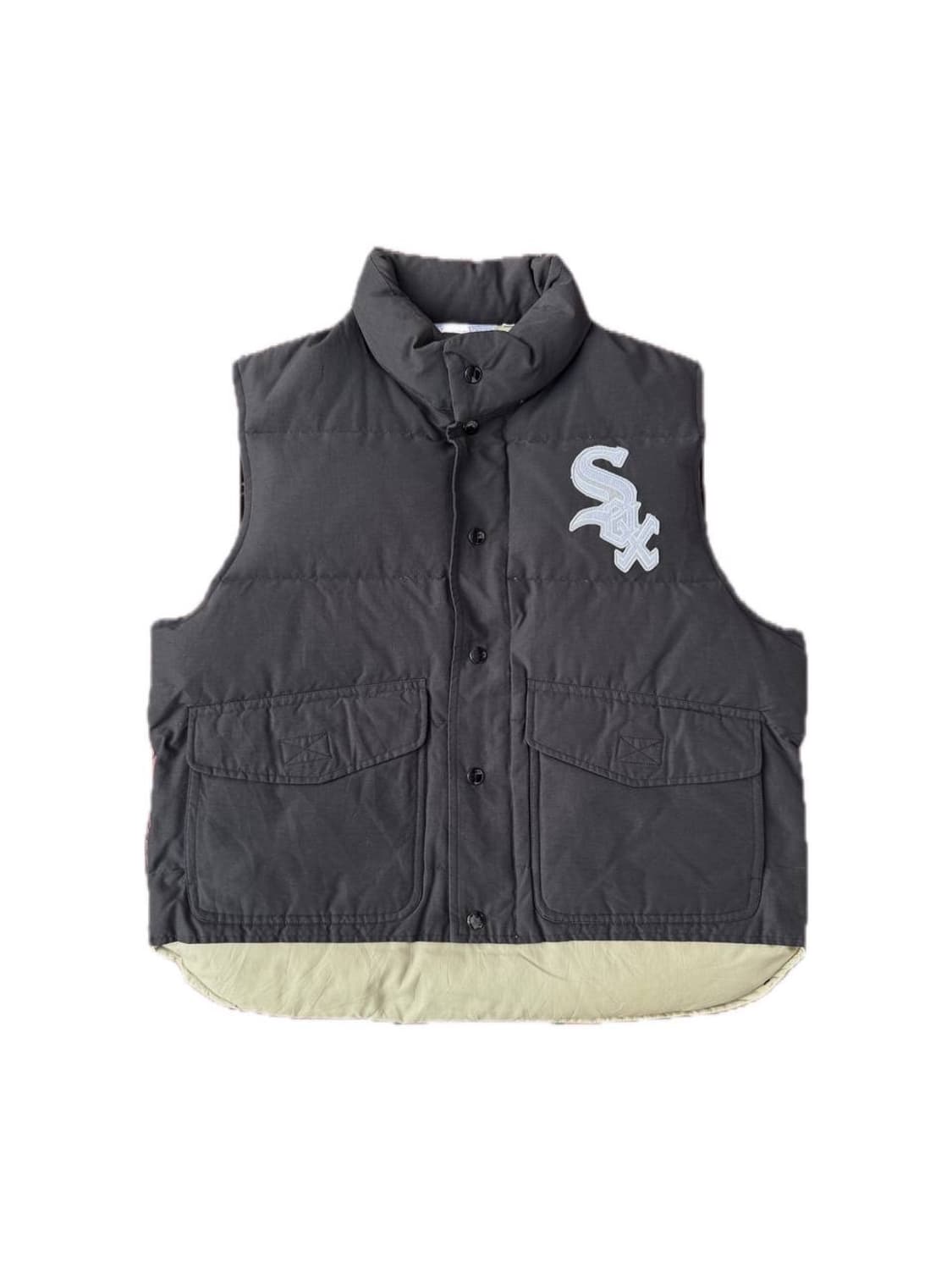 90s MLB Chicago white sox down vest 상품이미지1