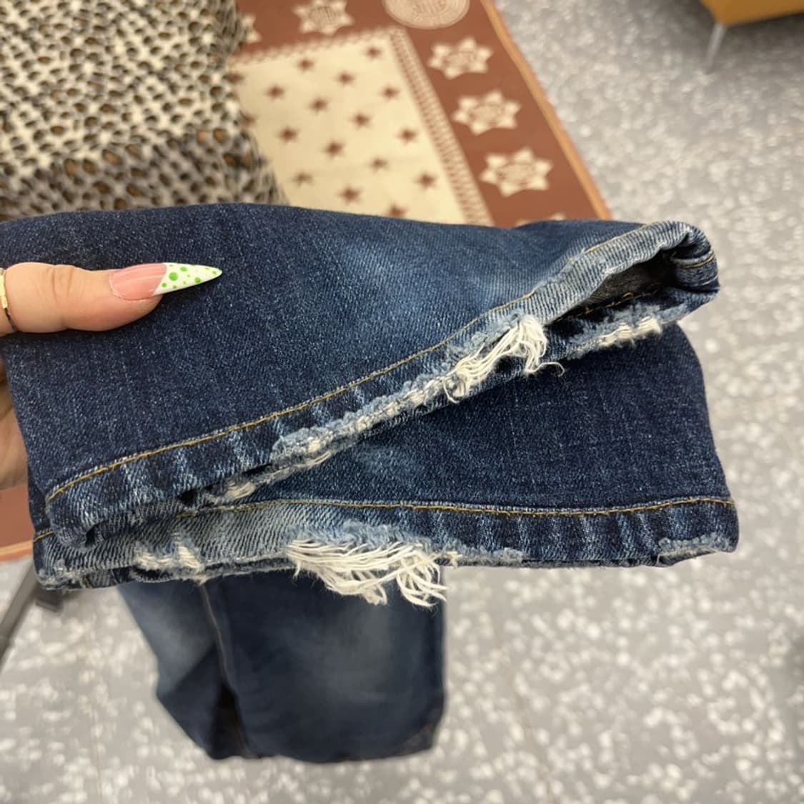 리바이스 523 빈티지 레트로 오렌지패치 데님팬츠 30인치 C09284 상품이미지7